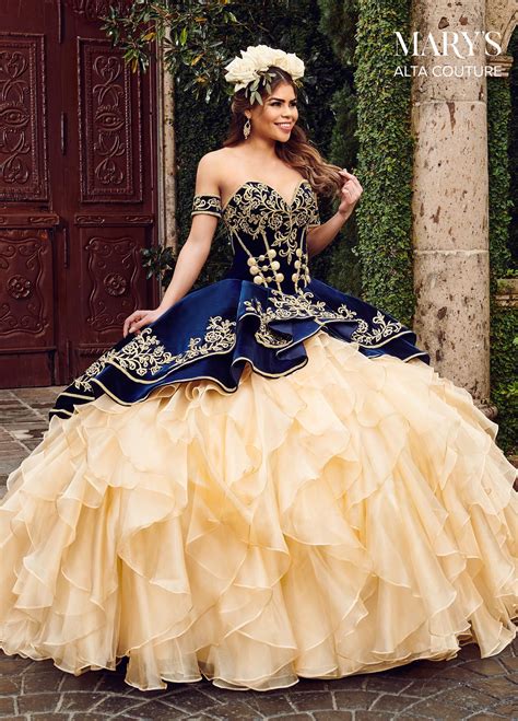 Charro Quinceañera Dress By Alta Couture Style Mq3037 Vestido De