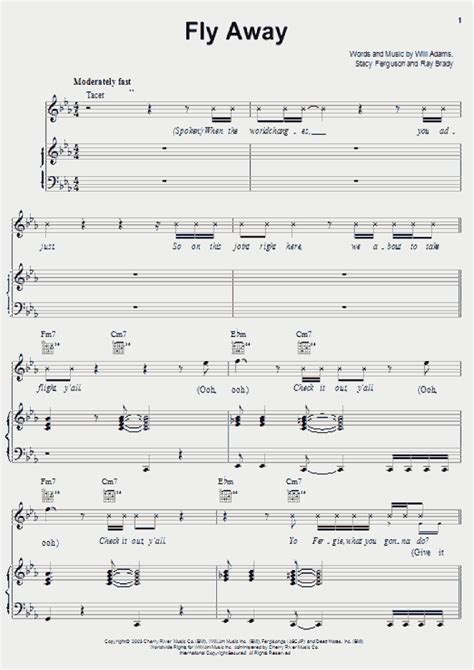 Fly Away Piano Sheet Music Onlinepianist