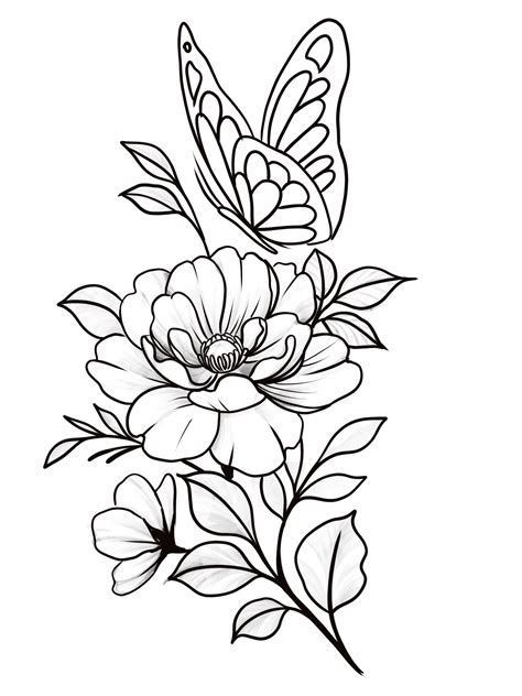 Flower Tattoo Printable