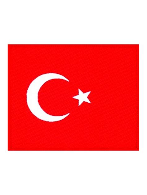 Sie wird oft als mondstern (türk.: Aufnäher Türkei Flagge bei armardi für Kleidung