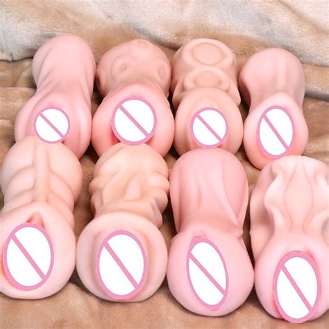 Soft Male Masturbators Cups Pussy Sex Toys Realistic Vagina For Men