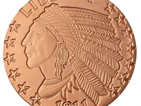 Lot Of 100 1 Oz Copper Rounds Incuse Indian The Daily Low Price Saver