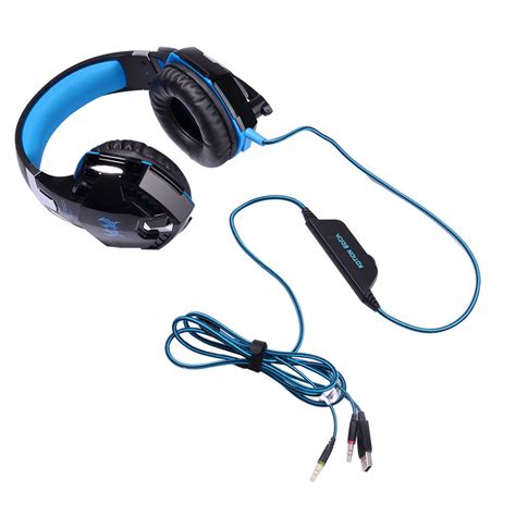 Kotion Each Gaming Headset Super Bass With Led Light G2000 Black