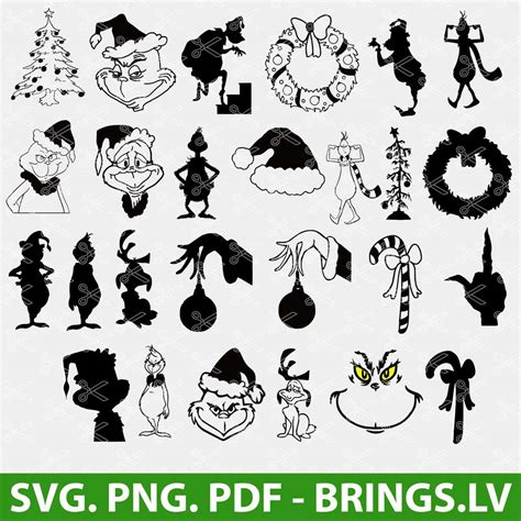 Grinch SVG, Grinch face svg, Christmas svg, Grinch hand svg
