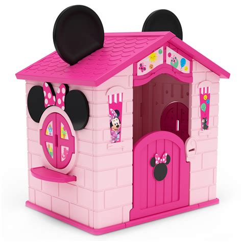 Disney Minnie Mouse Plastic Indooroutdoor Playhouse With Easy Assembly