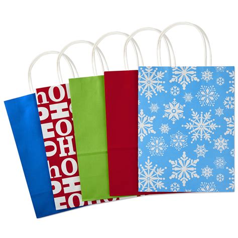 Hallmark Holiday Gift Bag Assortment Traditional Pack Of Extra