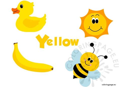 Yellow Clipart Images Coloring Page