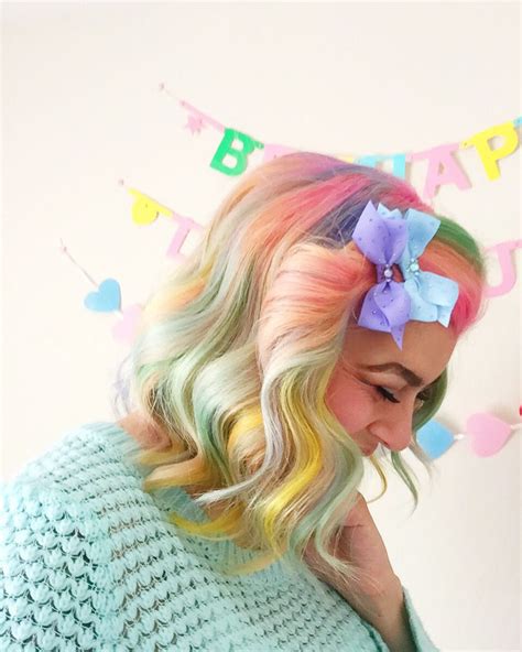 Rainbow Pastel Hair Barbiecouture21 Shelleygregoryhair Hair Color