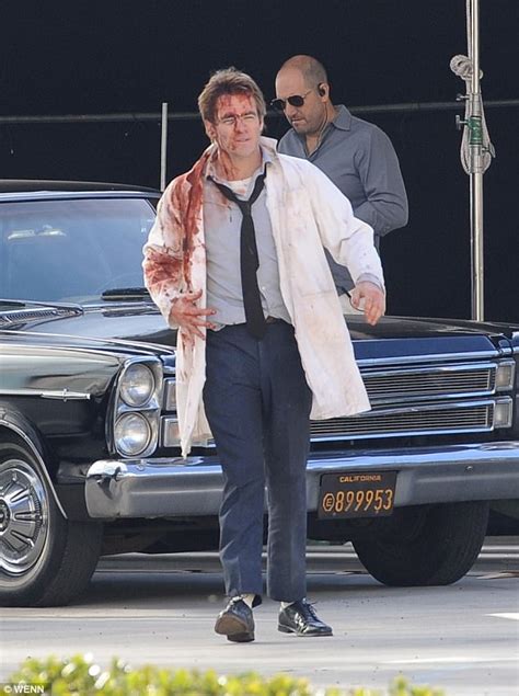 Chris Pine Is All Bloodied Up On Set Of Tnt Mini Series Daily Mail Online