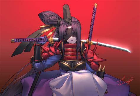 Safebooru 1girl Armor Black Hair Blindfold Breasts Fate Grand Order Fate Series Hikimayu
