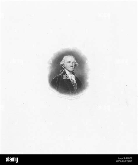 Engraved Portrait Of George Washington The First President Of The