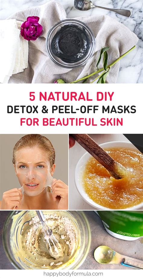 Honey heals the skin due to its antiseptic properties. 5 Natural DIY Detox & Peel Off Face Masks - Happy Body Formula