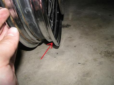 Dented Front Rim Today Triumph Rat Motorcycle Forums