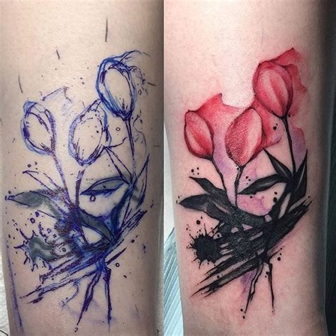 Tattoo Uploaded By Stacie Mayer • Watercolor Flower Cover Up Piece By