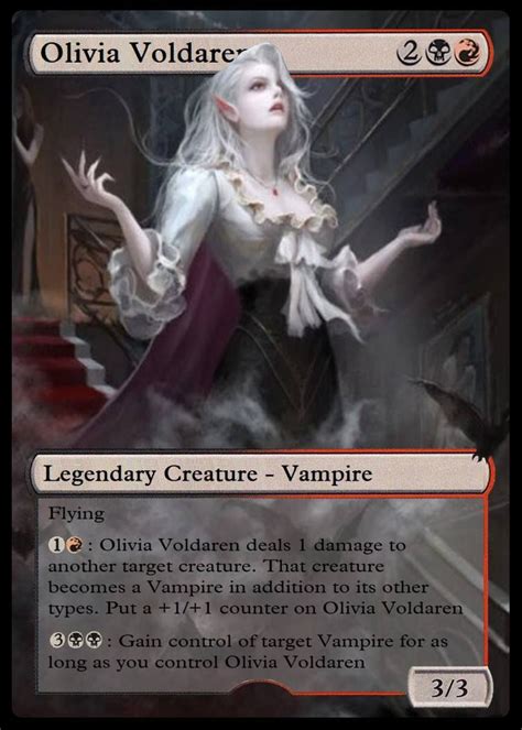 Mtg Proxy Card Of Olivia Voldaren Card Made By Me Rowan Hepple