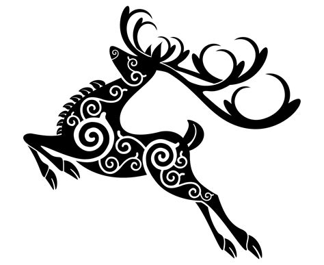 Celtic Deer Deer Symbol Irish Celtic Tribal Etsy