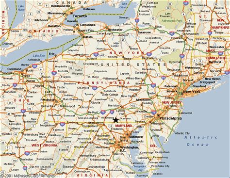 Pennsylvania Map Scranton