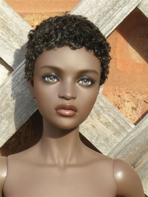 Iplehouse Ashanti Ebony Skin Tone Beautiful Barbie Dolls Pretty Black Dolls Natural Hair Doll