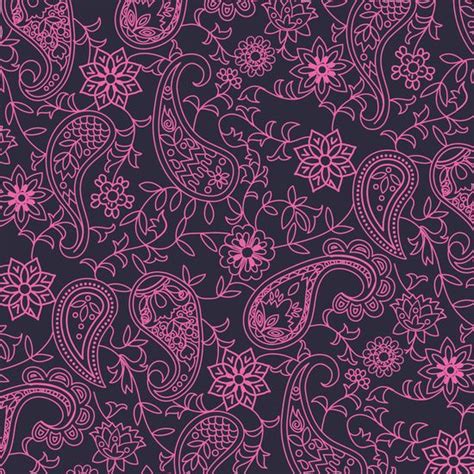 Pink Paisley Pattern Art Print By Stevyn Llewellyn Society6 Pattern