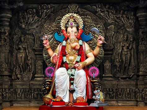 श्री Ganpati Images And Wallpapers Of Ganesh Murti Happy Ganesh