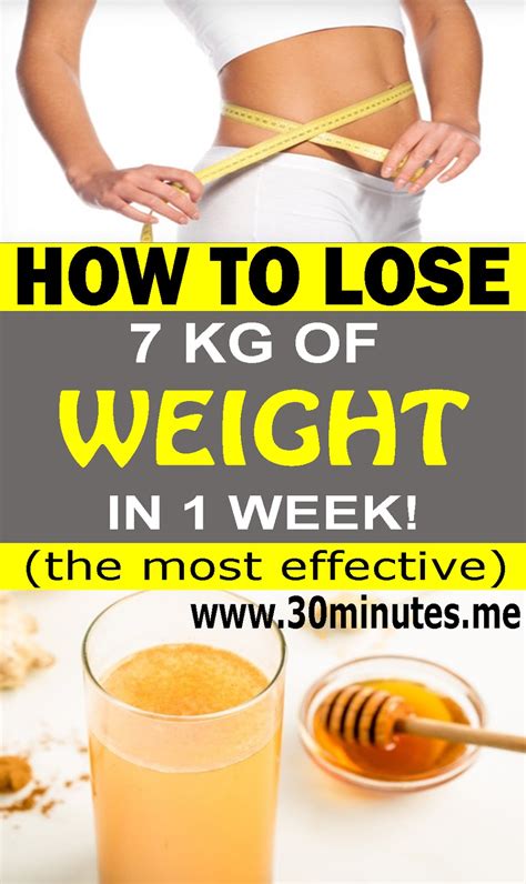 Fast Weight Loss Diet How To Lose 7 Kg Of Weight In Just 1 Week
