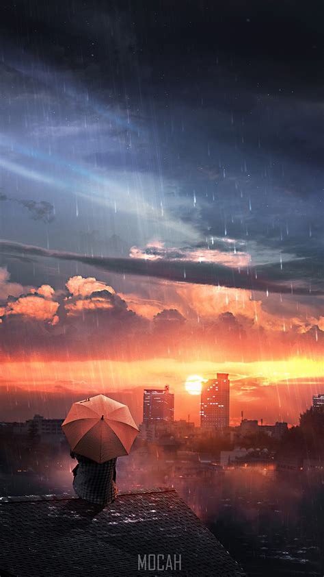 Rain Cloud Horizon Atmosphere Evening Samsung Galaxy Note 3 Hd