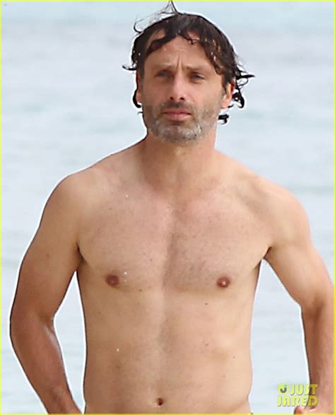 Andrew Lincoln Goes Shirtless For Caribbean Family Vacation Photo Andrew Lincoln