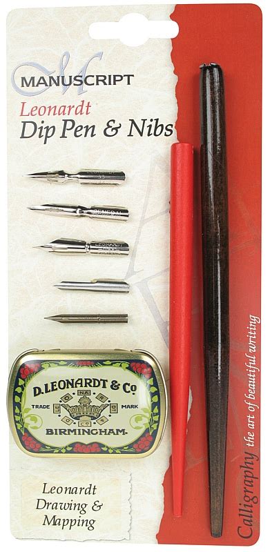 Leonardt Dip Pen And Nibs Drawing And Mapping Set Artist Supply Source