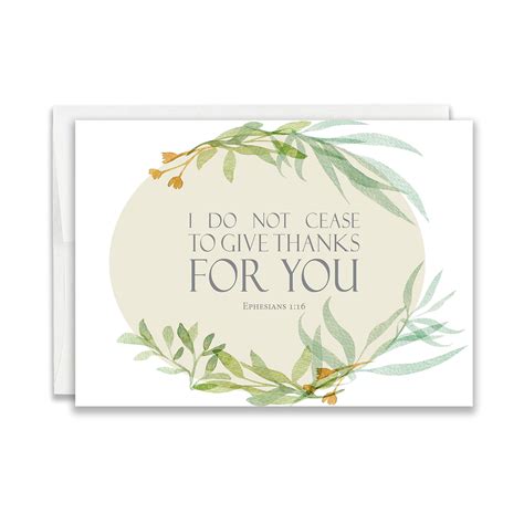 Buy Religious Thank You Cards With Bible Verse Watercolor Scripture