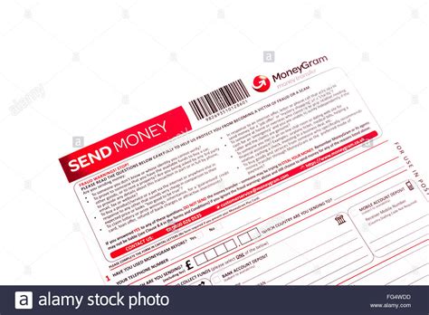 Thanks for joining our community! Moneygram money gram send money form transfer scam fraud fraudulent Stock Photo - Alamy