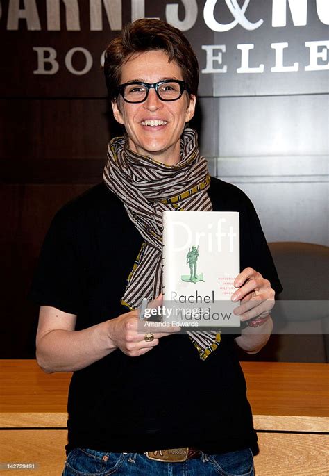 Political Commentator Rachel Maddow Poses Before Signing Copies Of