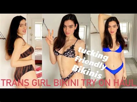 Bikini Try On Haul Transgender Tucking Friendly Bikinis NOFAR