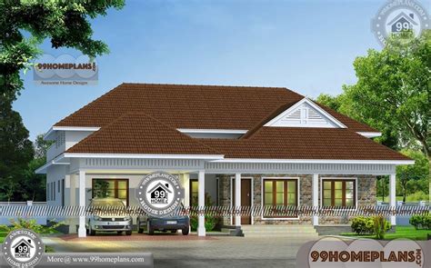 Single Story House Front Design 60 Kerala Traditional Home Plans Free