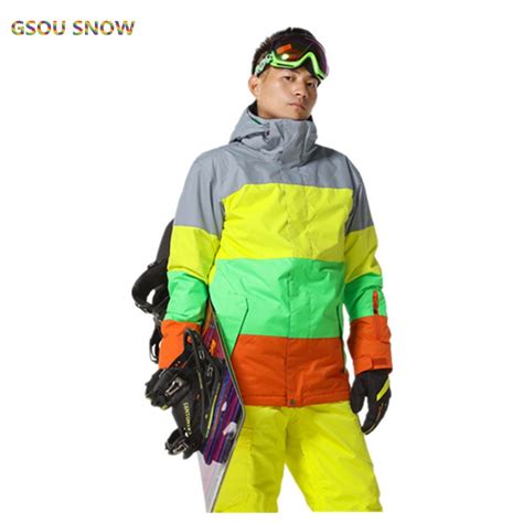 Gsou Snow Brand Winter For Men Ski Jacket Windproof Waterproof