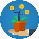 Money Plant Icon Benefit Benefits Business Results