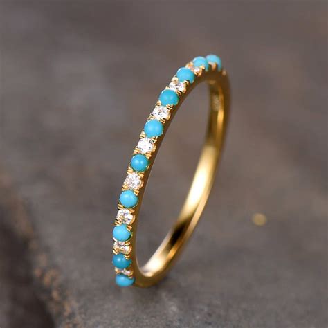 Diamond And Turquoise Wedding Ring A Unique And Beautiful Choice