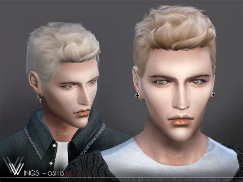 Wingssims Wings Os1113 Sims 4 Hair Male Sims Hair Sims 4