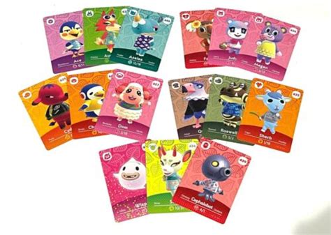 Animal Crossing Series 5 Amiibo Cards Unscanned Audie Wish Shino Sherb