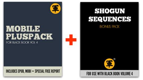 Shogun Method Black Book Vol 4 Mobile Pluspack Product Information