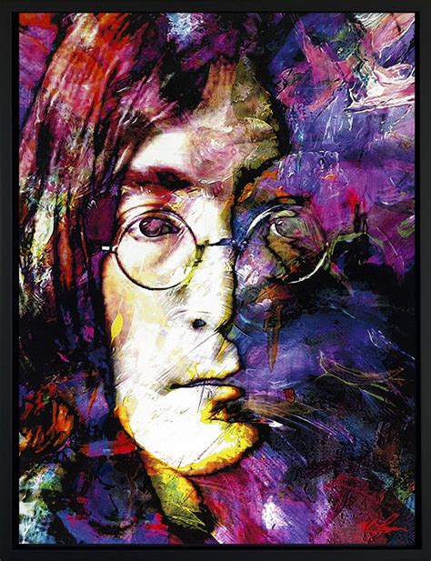 John Lennon Canvas Art Print Contemporary Framed Decor Mark Lewis Art