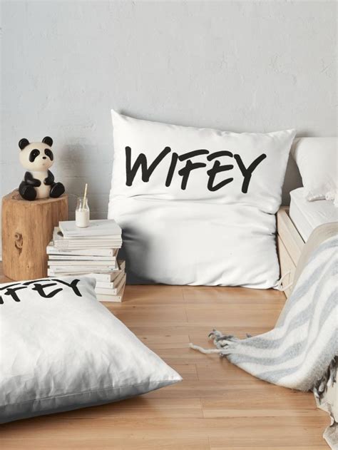 Wifey Wife Spouse Floor Pillow By Soapylaundry Floor Pillows Pillows