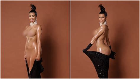 Completamente Nua Kim Kardashian Estrela Ensaio De Revista Norte