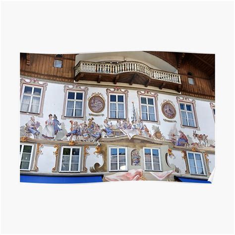 Facade At Oberammergau Bavaria Poster For Sale By Daidalos Redbubble
