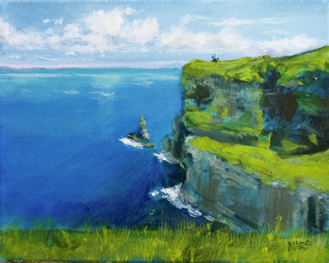 Cliffs Of Moher Painting By Walt Maes Fine Art America