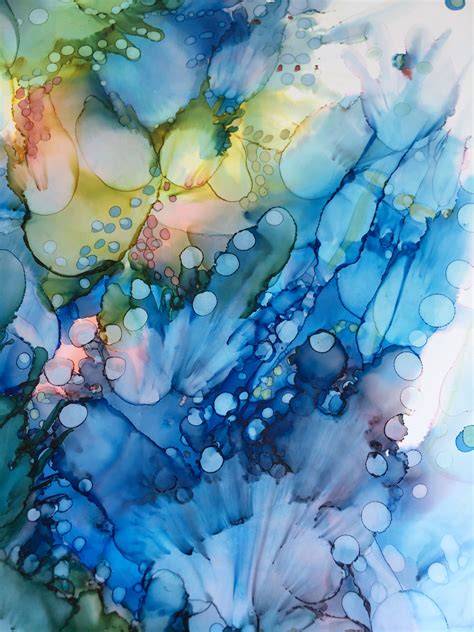 Alcohol Inks Art Painting Painting Alcohol Ink