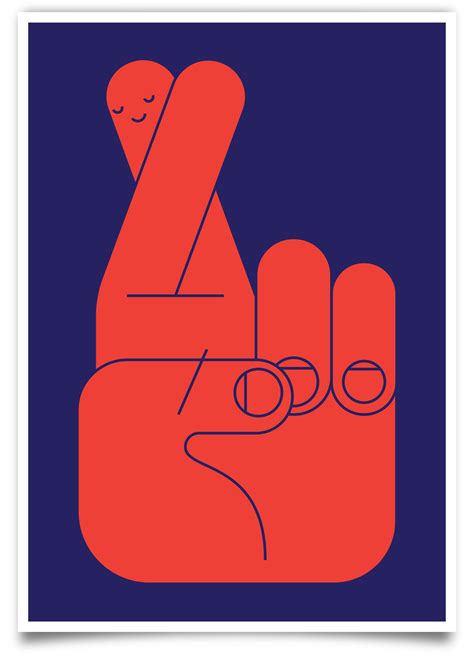 a red hand with two fingers pointing to the left and an orange object in the middle