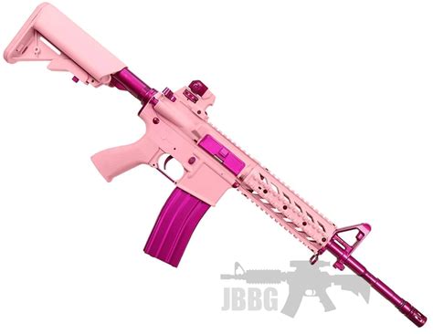 Femme Fatale Ff15 Pink Raider M4 Ris Aeg Airsoft Gun
