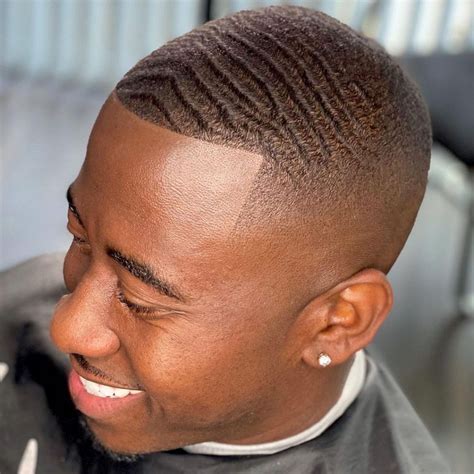 Wave Drop Fade Haircut Black Men Inspiration Mhg Police