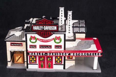 Dept 56 Snow Village Harley Davidson Motorcycles Manufacturing 54948