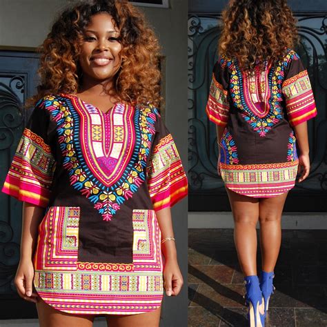 African Clothing Robe Africaine Dresses 2018 Women Top Fashion Cotton